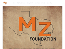 Tablet Screenshot of mzfoundation.com
